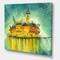 Designart - Idyllic Island of Venice At Night - Modern Canvas Wall Art Print